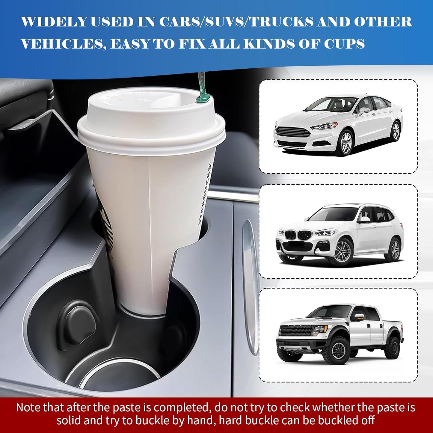 6PCS Upgraded Car Cup Holder Insert,Self-Adhesive Silicone Cup Holder Inserts for Car for Firmly Fixing Water Cups,Universal Anti-Slip Cars Cupholder Insert Cars Accessories