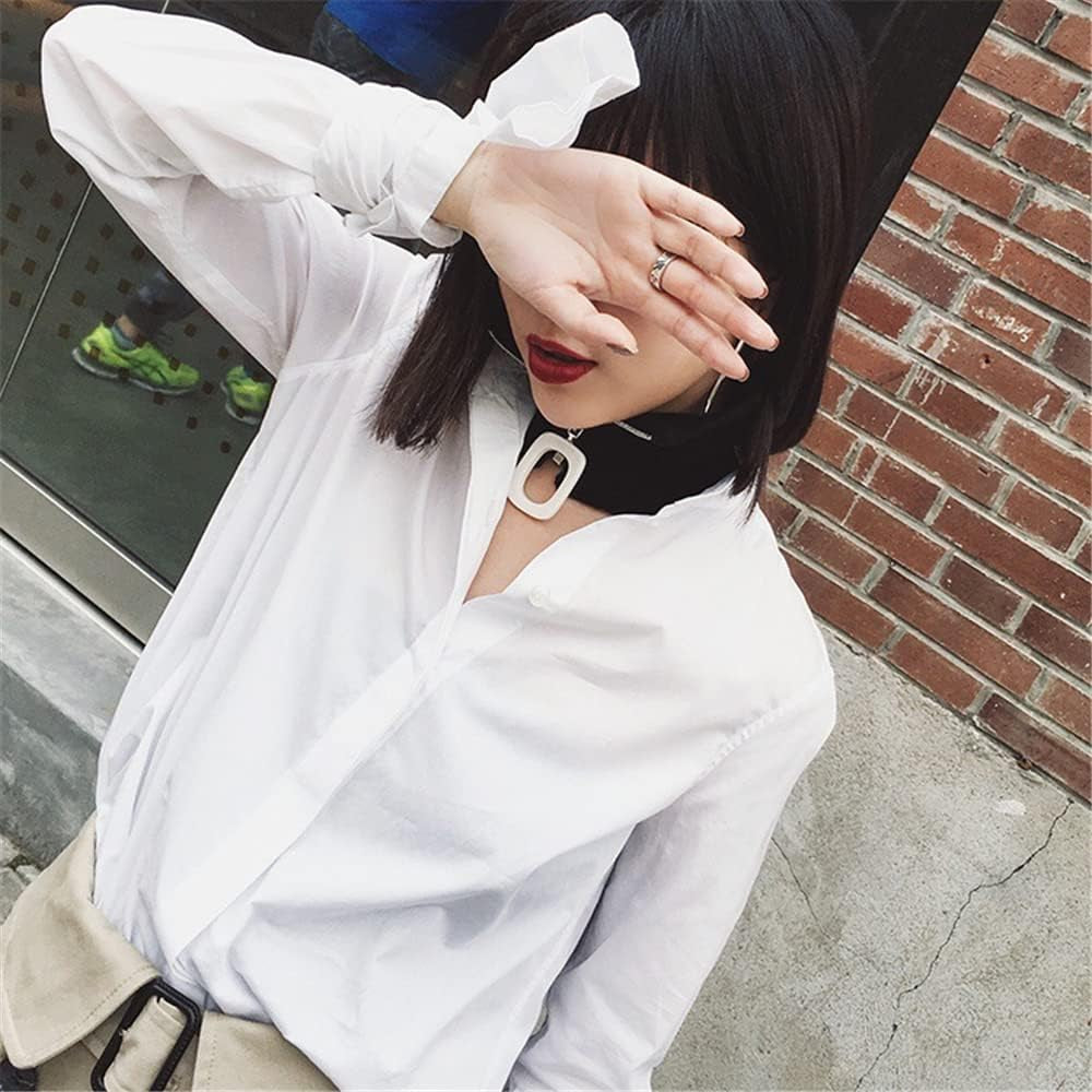 Knitted Collar Scarves for Women Detachable Fake High Collar Scarves Lapel Wrap Zipper Choker for off Shoulder Clothing