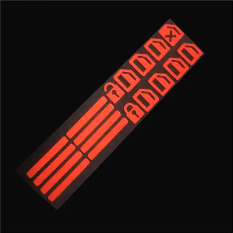 Luminous Car Window Lifter Switch Button Stickers Fluorescent Decals Car Door Window Lift Night Safety Switch Cars Accessories