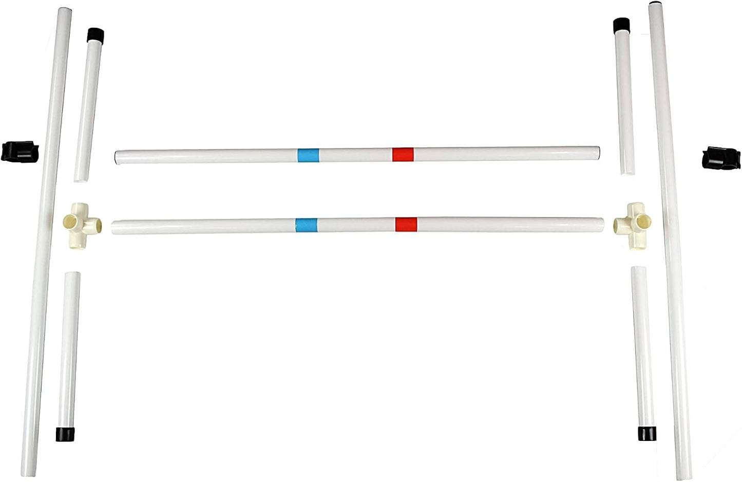 Dog Agility Bar Jump- Indoor Outdoor Hurdles Adjustable Pet Course Equipment