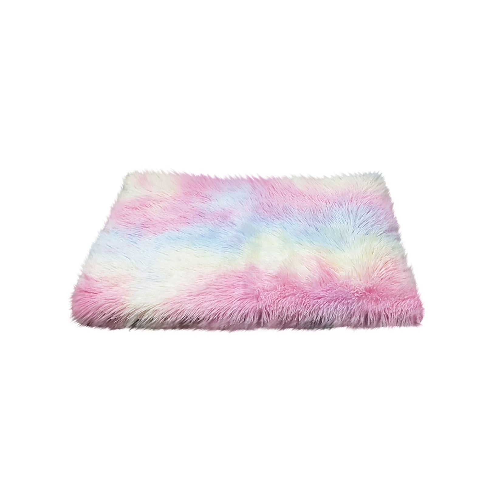 Dog Beds for Medium Sized Dogs Cats, Colorful Two-In-One Litter Bed Plush Pet Mattress, 24X22 Inch