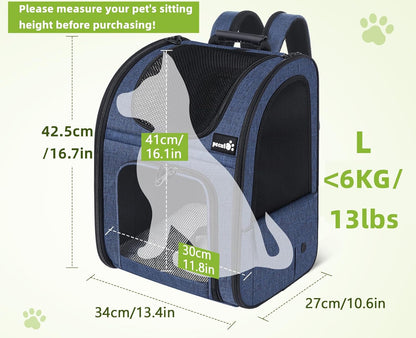 Cat Carrier Backpacks, Expandable Cat Backpack, and Cat Carrier Stable, Pet Carrier Breathable and Portable