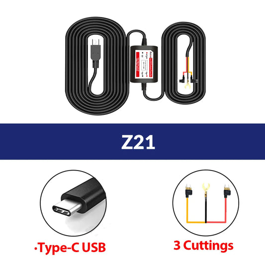 Cars Accessories Car Dash Cam Wire 3.5M DVR Hardwire Cable Kit Video Recorder 5V Mini Charger Line Car Electrical Appliances