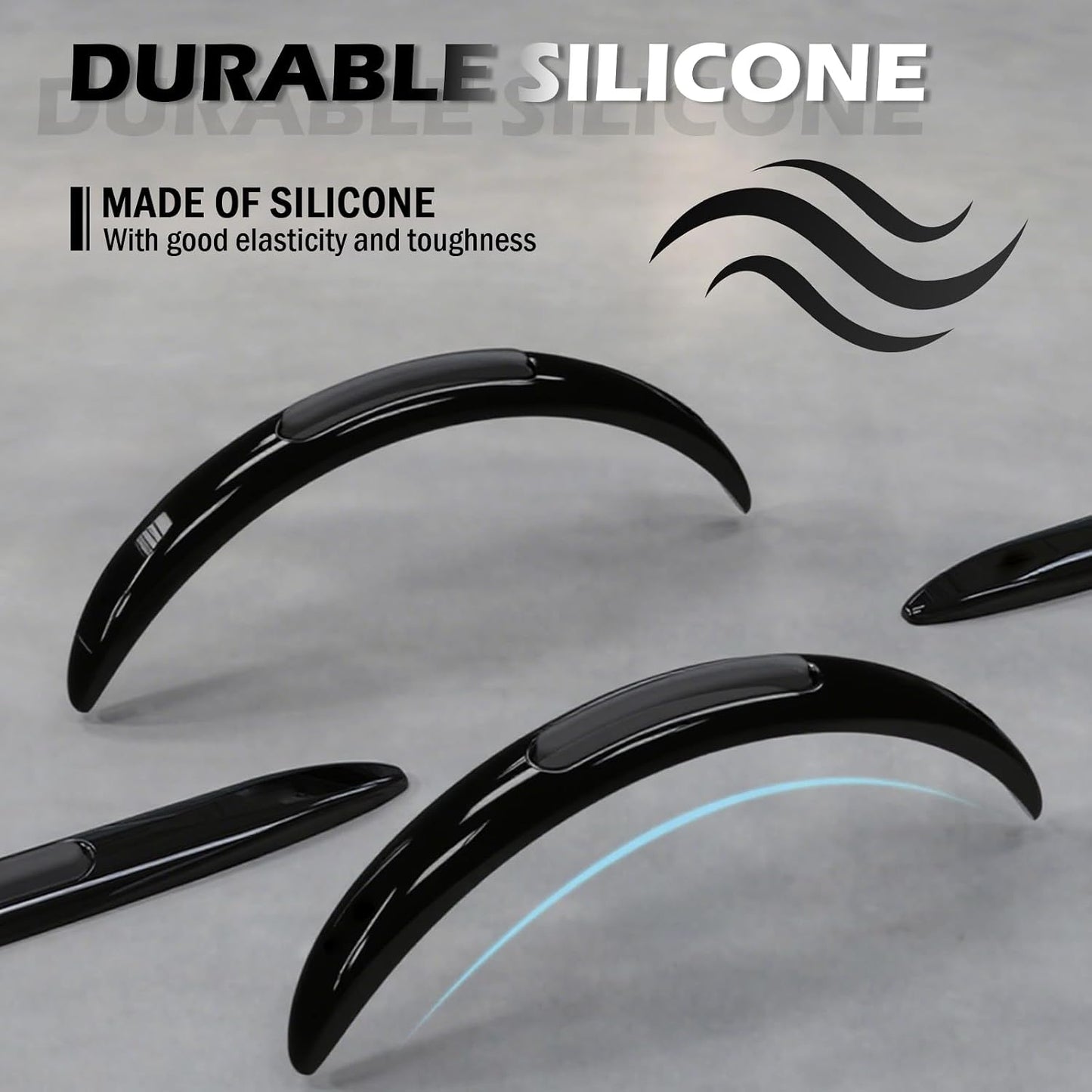 4PCS Car Door Edge Guards with Airbag,De-Static & Anti-Crash Car Door Protector with Dolphin Streamline Design,Universal Cars Doors Edge Protector Exterior Cars Accessories