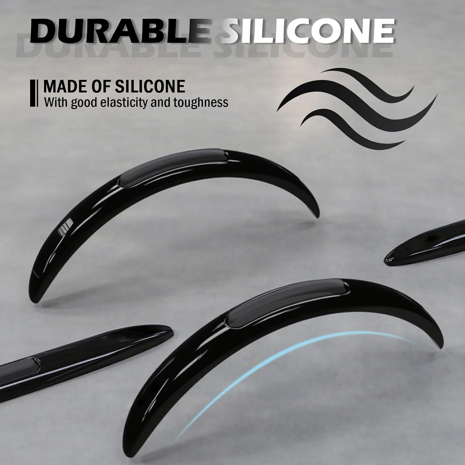 4PCS Car Door Edge Guards with Airbag,De-Static & Anti-Crash Car Door Protector with Dolphin Streamline Design,Universal Cars Doors Edge Protector Exterior Cars Accessories