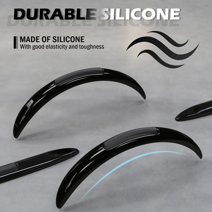 4PCS Car Door Edge Guards with Airbag,De-Static & Anti-Crash Car Door Protector with Dolphin Streamline Design,Universal Cars Doors Edge Protector Exterior Cars Accessories