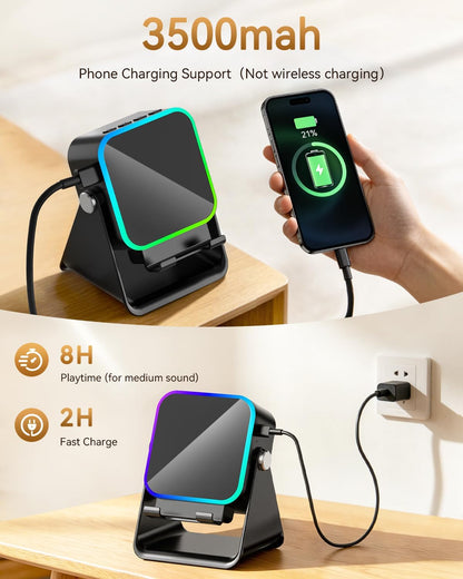 Gifts for Men Tech Gadgets Wireless Induction Speaker with Phone Stand