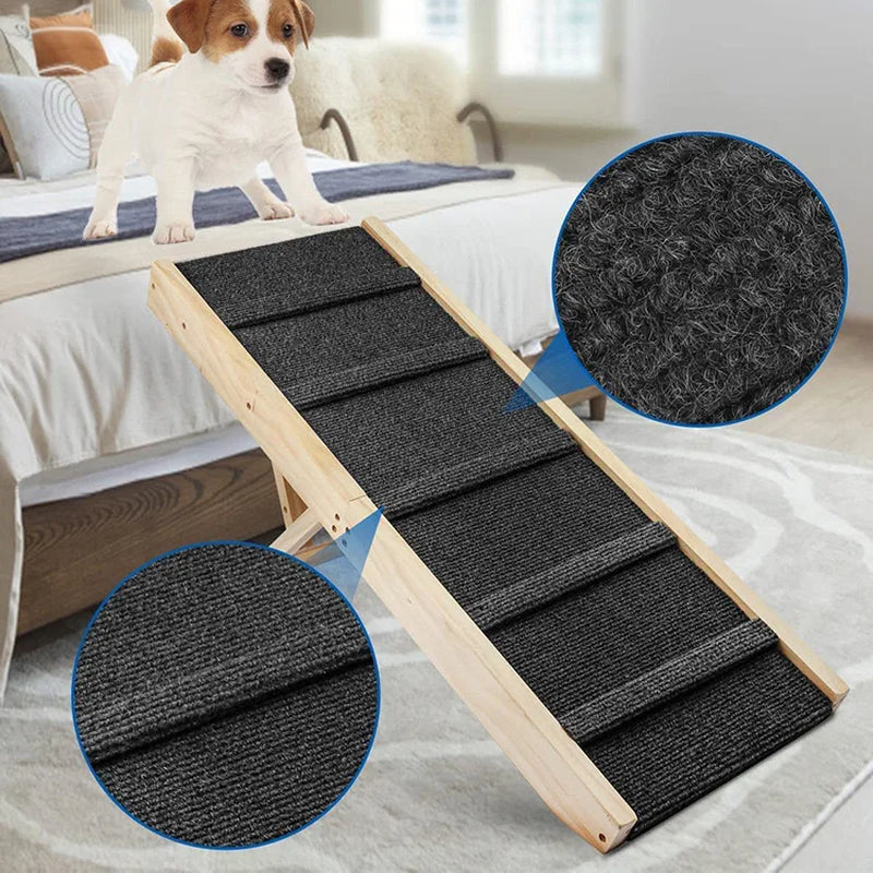 Wooden Pet Seesaw for Large Dogs Anti-Slip Dog Agility Training Equipment Pet Exercise Toy