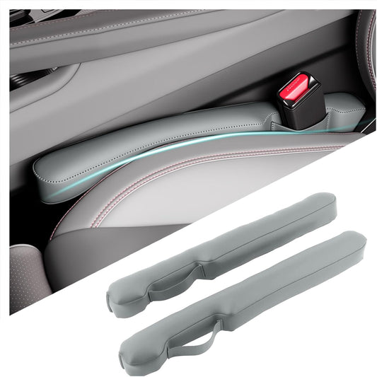 2026 2PCS Upgraded Car Seat Gap Filler with Fixing Ring,Elastic Car Gap Filler to Avoid Dropping Cell Phones/Keys,Essential Cars Gaps Seat Fillers Cars Accessories (Sage Green)