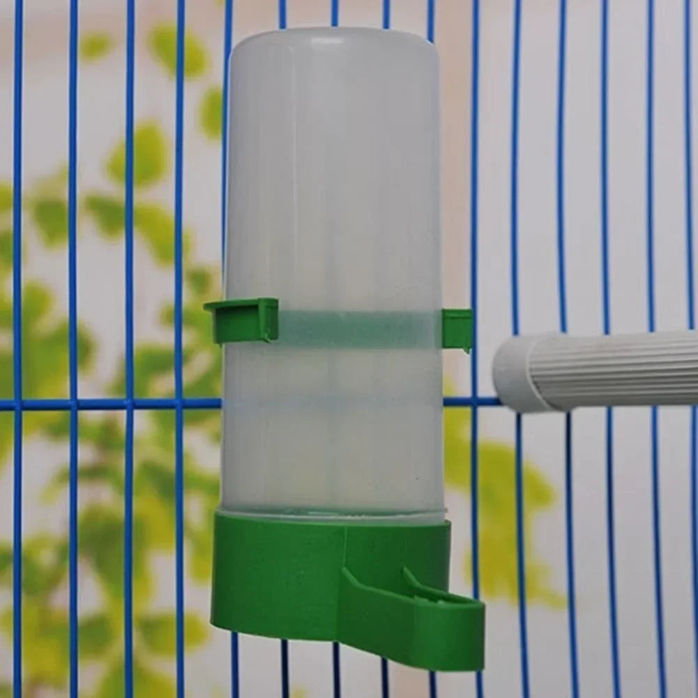 1Pc Bird Feeder Waterer Drinker Pet Clip for Bird Feeder Parrot Pet Water Dispenser Agricultural Equipment (Size:M/L)