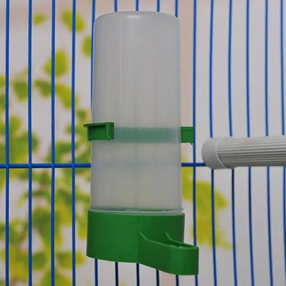 1Pc Bird Feeder Waterer Drinker Pet Clip for Bird Feeder Parrot Pet Water Dispenser Agricultural Equipment (Size:M/L)