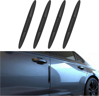 4PCS Car Door Edge Guards with Airbag,De-Static & Anti-Crash Car Door Protector with Dolphin Streamline Design,Universal Cars Doors Edge Protector Exterior Cars Accessories