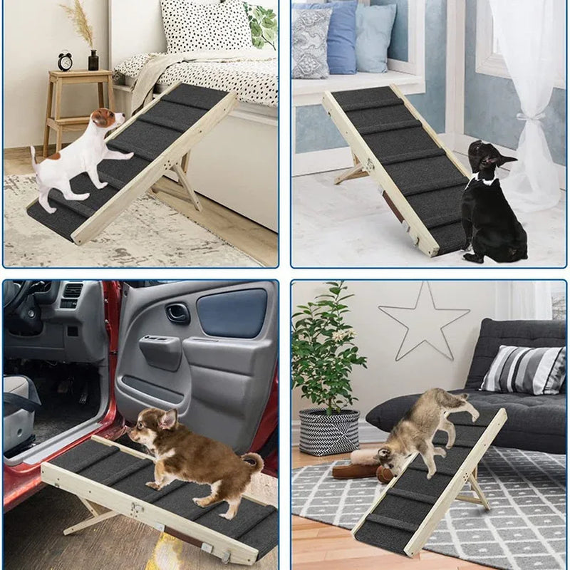 Wooden Pet Seesaw for Large Dogs Anti-Slip Dog Agility Training Equipment Pet Exercise Toy