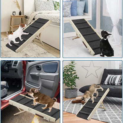 Wooden Pet Seesaw for Large Dogs Anti-Slip Dog Agility Training Equipment Pet Exercise Toy