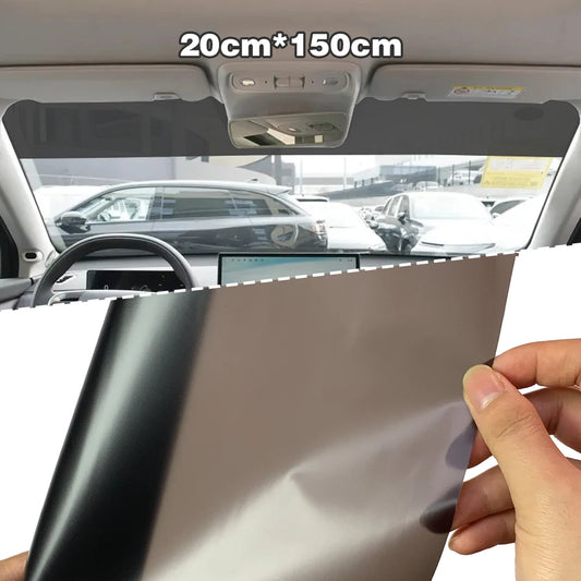 Windshield Car Sticker Sunshade Anti-Uv Protection Black Film Auto Front Window Sunshade Vinyl Warp Films for Cars Accessories