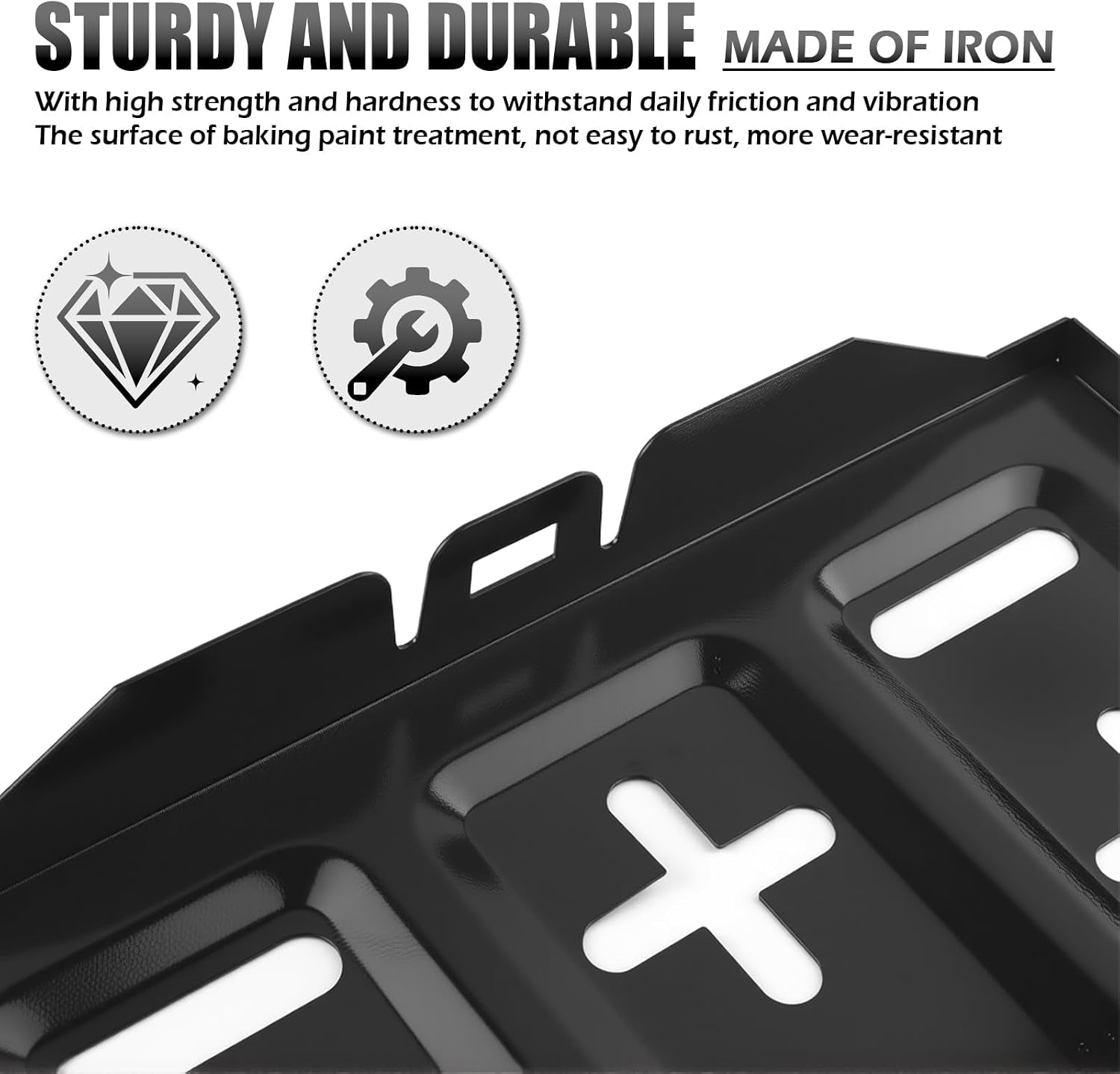 Car Battery Tray,Heavy Duty Battery Tray for Car Used as Batteries Mounting Holder Bracket,Universal Metal Cars Batteries Trays with Multiple Mounting Points Cars Accessories