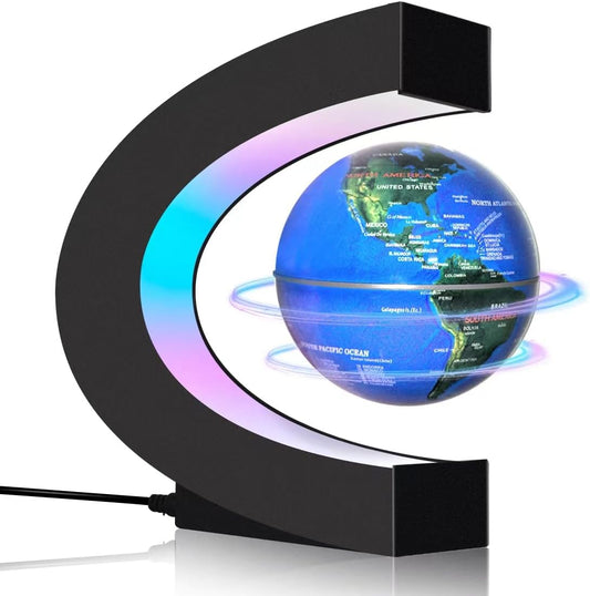 Magnetic Levitating Floating Globe with LED Lights, Cool Tech Gadgets Gifts World Globe Lamp for Men Father Teenage Boys Girls, Birthday Gifts Office Home Desk Decor Display