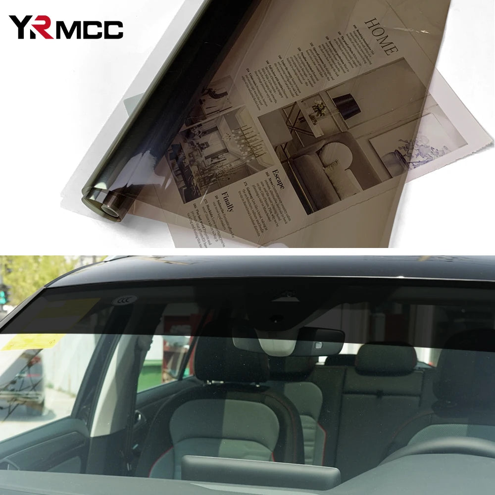 Windshield Car Sticker Sunshade Anti-Uv Protection Black Film Auto Front Window Sunshade Vinyl Warp Films for Cars Accessories