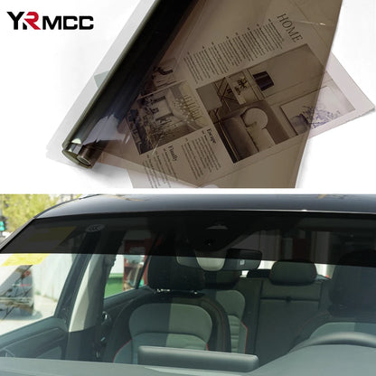 Windshield Car Sticker Sunshade Anti-Uv Protection Black Film Auto Front Window Sunshade Vinyl Warp Films for Cars Accessories