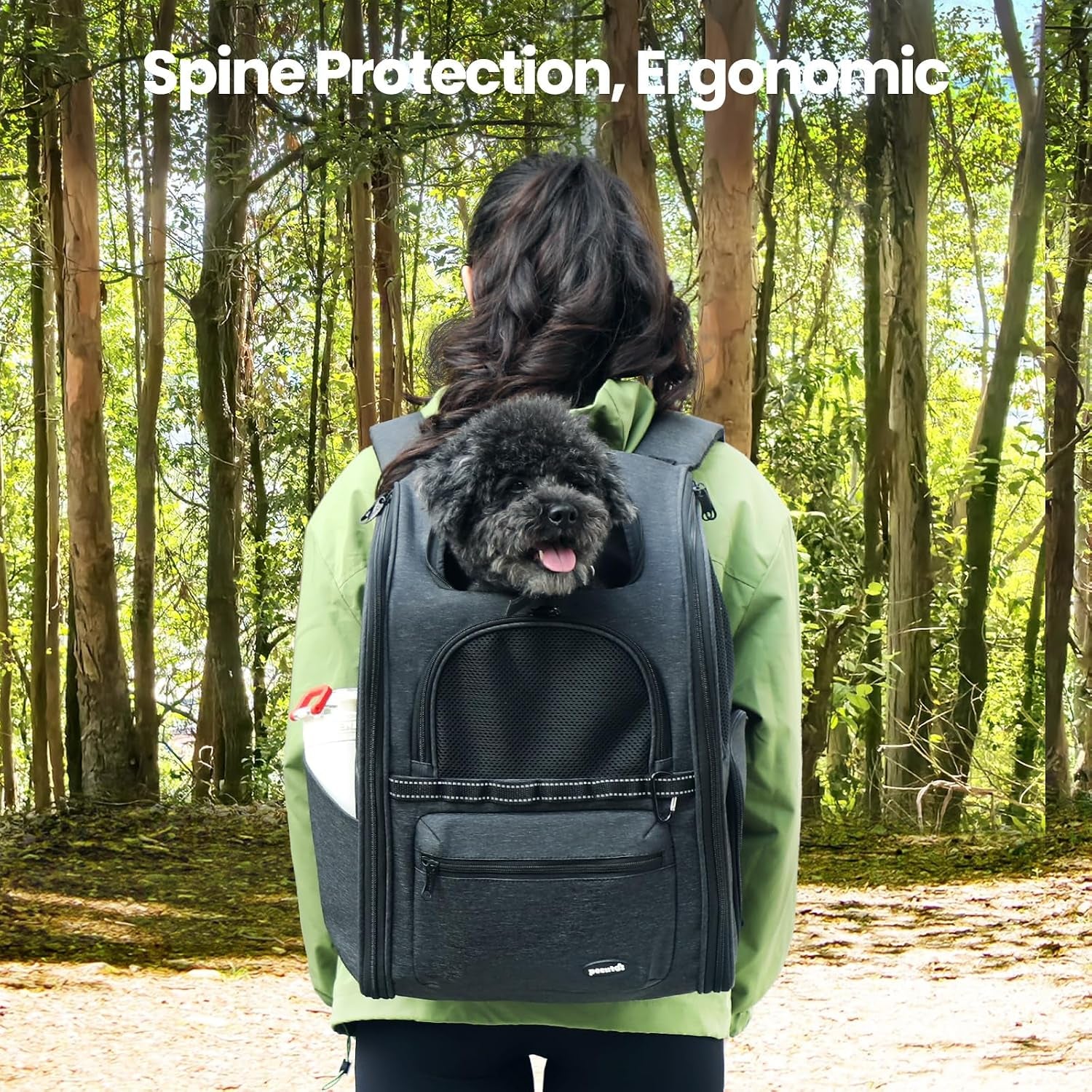 Ergonomic Cat Backpack, 30% Effort-Saving Breathable Pet Backpack