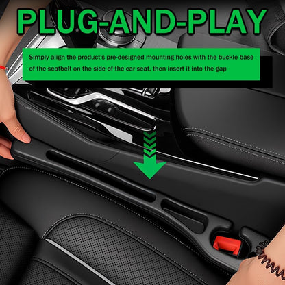 2PCS Car Seat Gap Filler Organizer Car Seat Gap Plug with Storage Slot