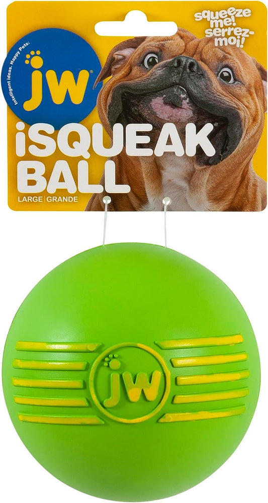 Pet Dog Isqueak Ball Dog Toy, Large, (Assorted Colors)
