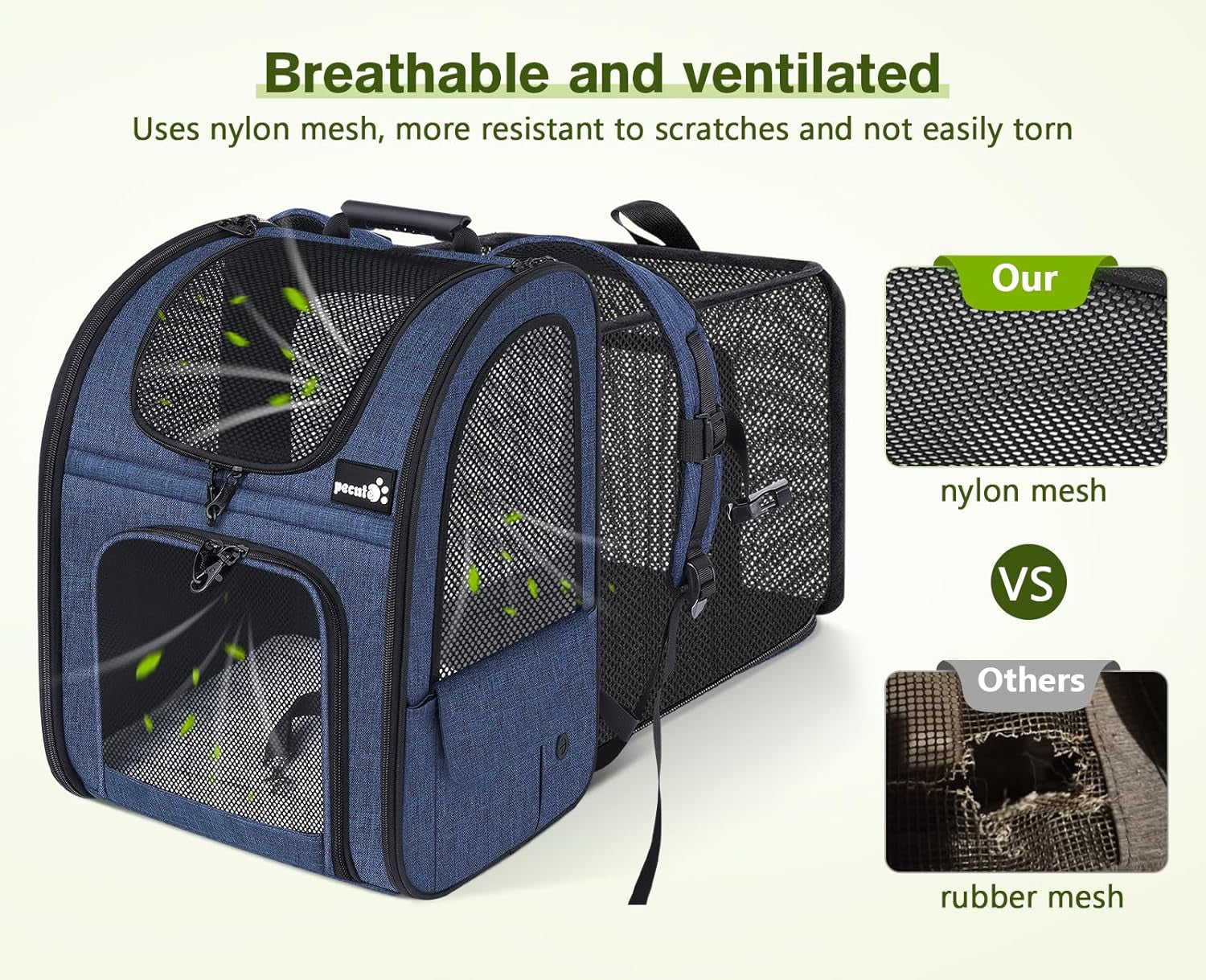 Cat Carrier Backpacks, Expandable Cat Backpack, and Cat Carrier Stable, Pet Carrier Breathable and Portable