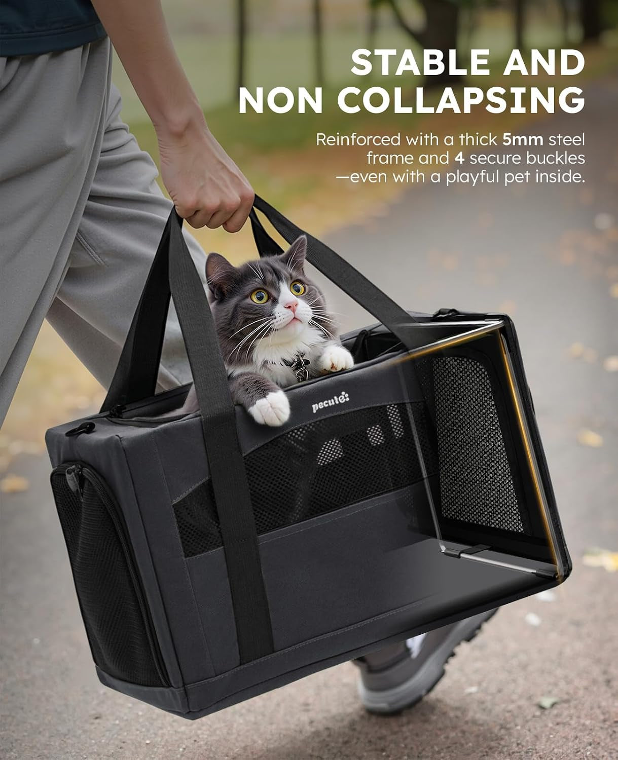 Cat Carrier Backpacks, Expandable Cat Backpack, and Cat Carrier Stable, Pet Carrier Breathable and Portable