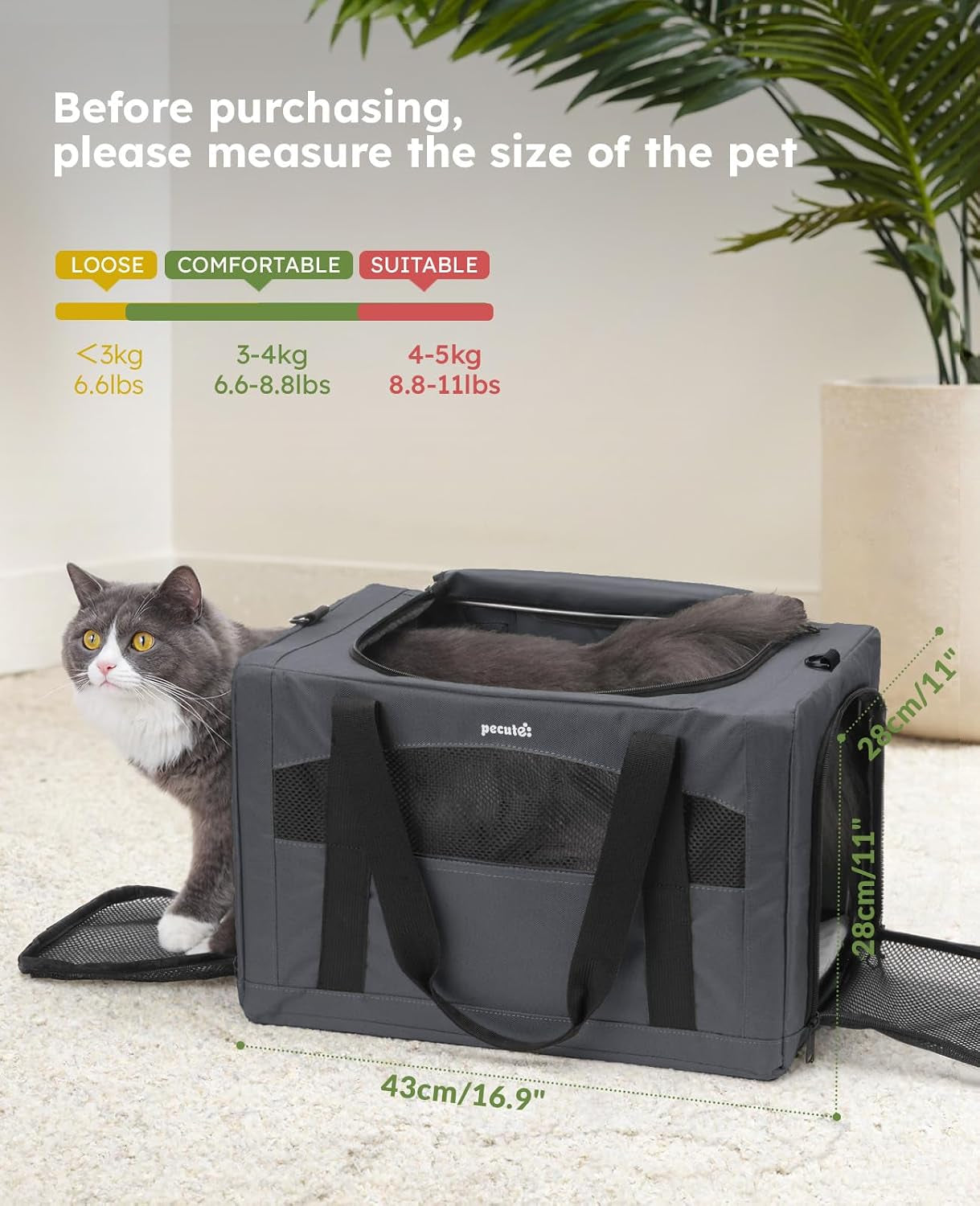 Cat Carrier Backpacks, Expandable Cat Backpack, and Cat Carrier Stable, Pet Carrier Breathable and Portable