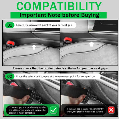 2PCS Car Seat Gap Filler Organizer Car Seat Gap Plug with Storage Slot