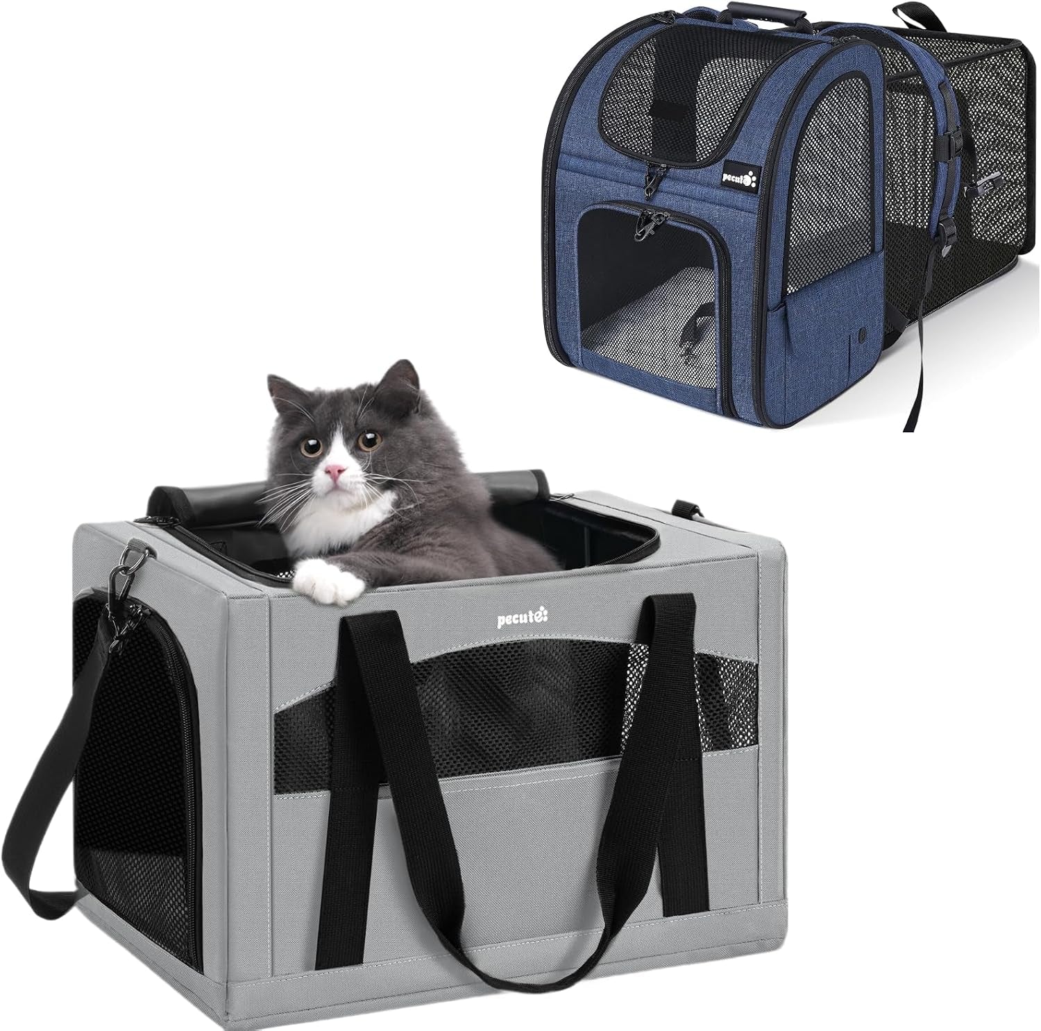 Cat Carrier Backpacks, Expandable Cat Backpack, and Cat Carrier Stable, Pet Carrier Breathable and Portable