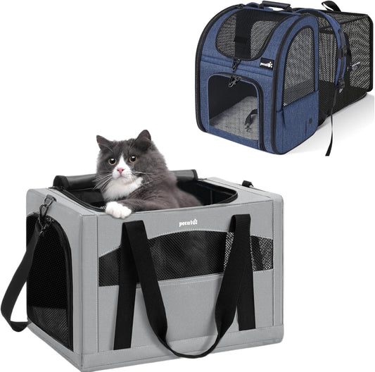 Cat Carrier Backpacks, Expandable Cat Backpack, and Cat Carrier Stable, Pet Carrier Breathable and Portable