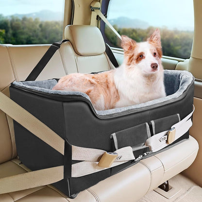 Dog Car Booster Seat for Large Medium Dogs under 55 Lbs