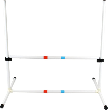Dog Agility Bar Jump- Indoor Outdoor Hurdles Adjustable Pet Course Equipment