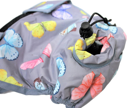Leak Proof Waterproof Cat Dog Diapers Female Washable Reusable Absorbent Pad Padding Lined for Small Medium Large Pets (M: Waist 16" - 20", Pack of 2Pcs Pink and Gray)