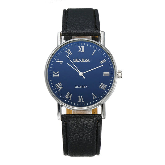 Ausyst Men'S Watch Fashion Luxury Faux Leather Mens Quartz Analog Watches Gift for Men 50% off Clearance