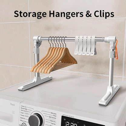 Foldable & Adjustable Dog Closet,Portable Clothing Rack for Pet/Dog Organization and Storage/Cat Clothing Rack,Space-Saving Alloy Mini Drying Rack,(20.4-35.4In Width, 17.3-26.7In Height)