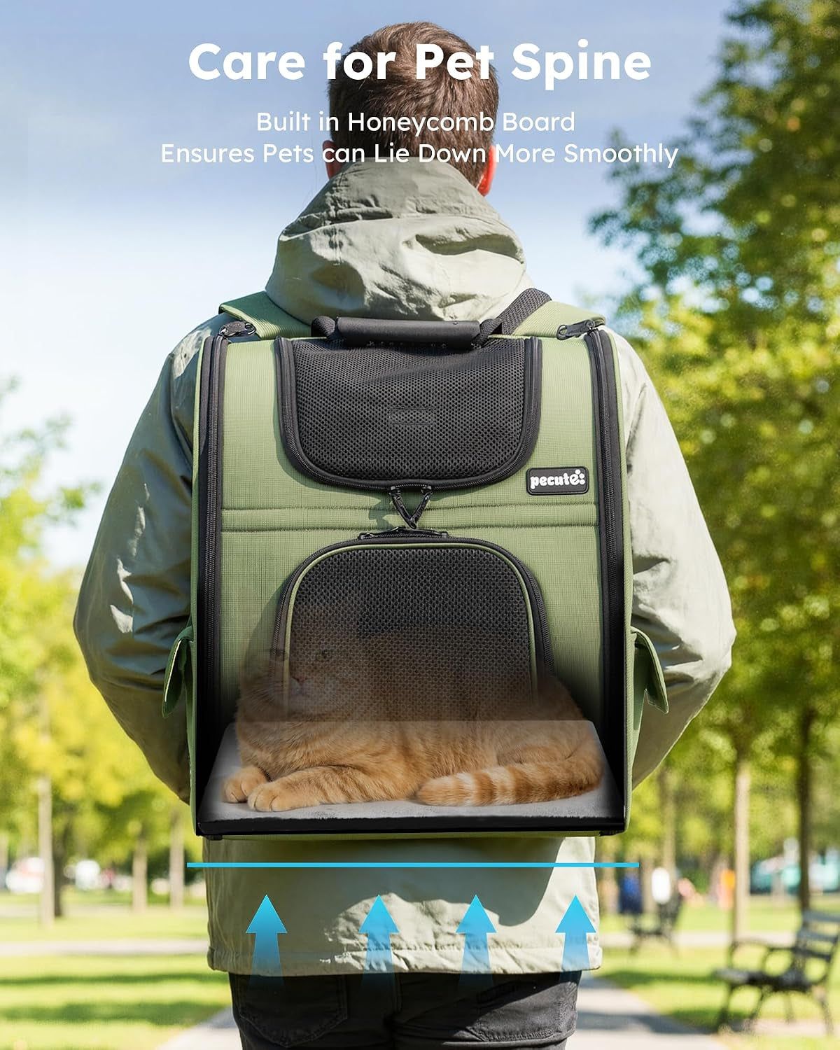 Pet Backpack Expandable, Cat Carrier Backpack with Breathable Window