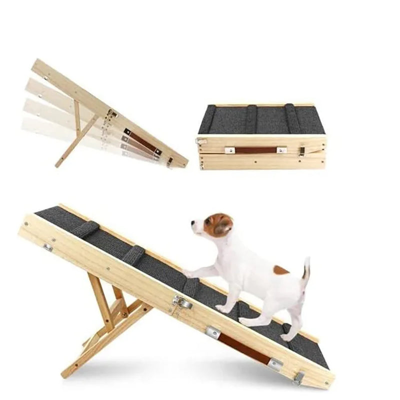 Wooden Pet Seesaw for Large Dogs Anti-Slip Dog Agility Training Equipment Pet Exercise Toy