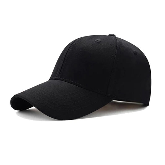 Unisex Simple Black Baseball Cap Solid Color Golf Hat Cotton Caps Hats Casual Hip Hop Dad Hats for Men Women