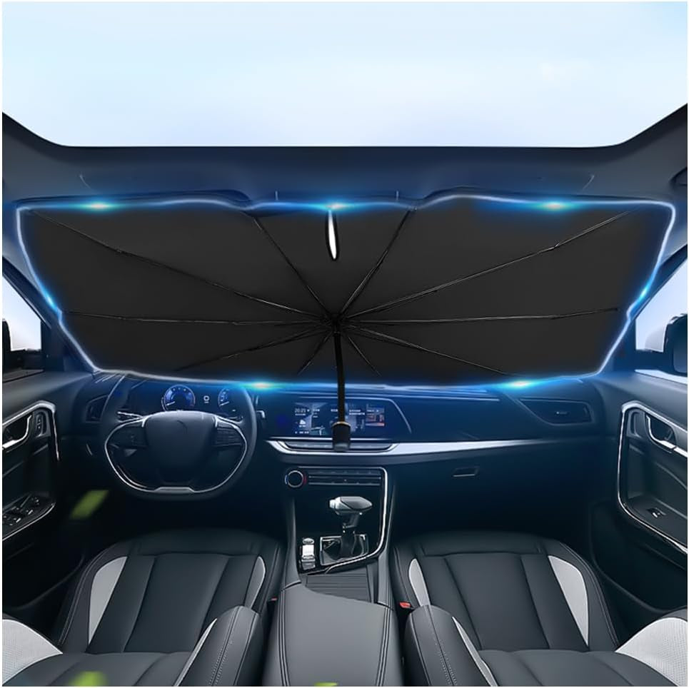 Car Windshield Sun Shade,Foldable Car Shade Umbrella for Blocking Sunlight & Insulating Heat,Portable Windshield Cover Sun Shades Cars Interior Accessories for Cars Suvs