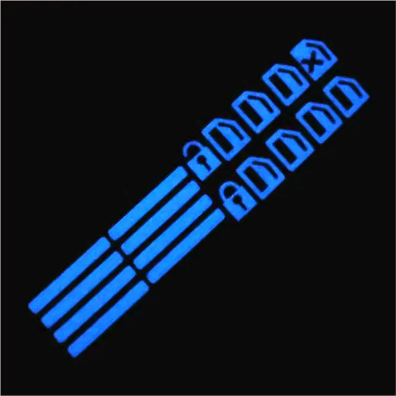 Luminous Car Window Lifter Switch Button Stickers Fluorescent Decals Car Door Window Lift Night Safety Switch Cars Accessories
