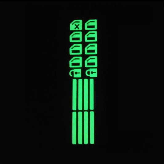 Luminous Car Window Lifter Switch Button Stickers Fluorescent Decals Car Door Window Lift Night Safety Switch Cars Accessories
