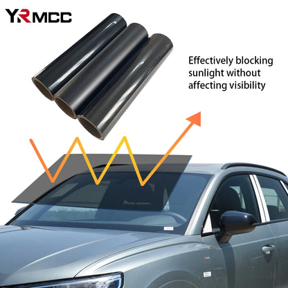 Windshield Car Sticker Sunshade Anti-Uv Protection Black Film Auto Front Window Sunshade Vinyl Warp Films for Cars Accessories